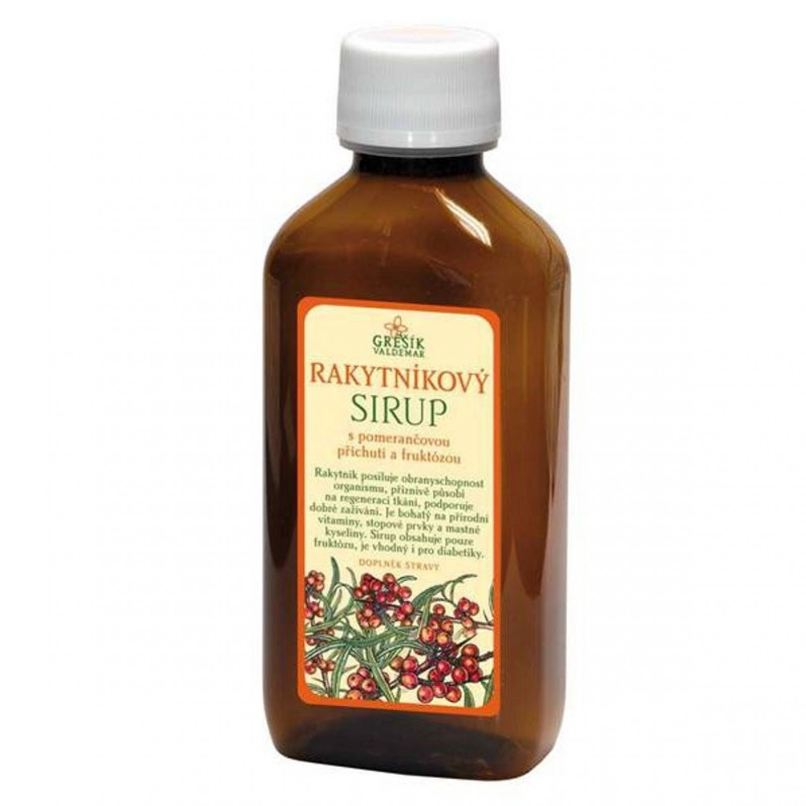 Grešík Rakytníkový sirup z rakytníku 185 ml