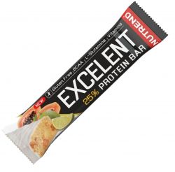 Nutrend Excelent 25% protein bar 85 g, Limetka s papájou v jogurtové polevě