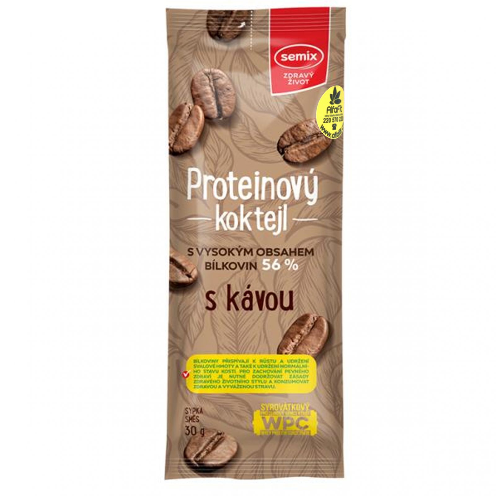 Semix Proteinový koktejl s kávou 30 g 30 g