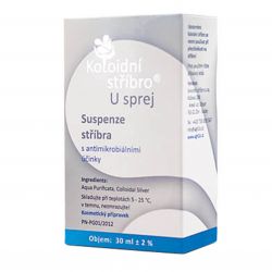 Koloidní stříbro sprej 40 ppm 30 ml - ušní aplikátor