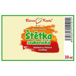 Bylinné kapky Štětka soukenická 30 ml - etiketa