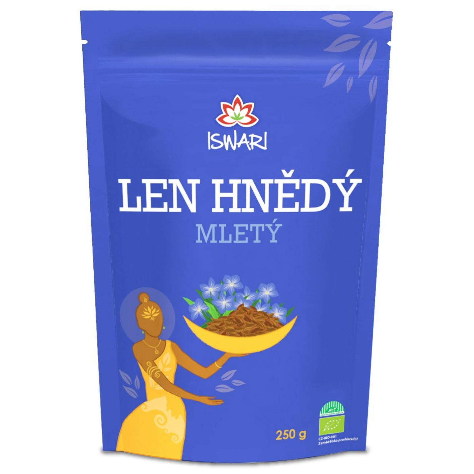 Iswari BIO Len hnědý mletý 250 g