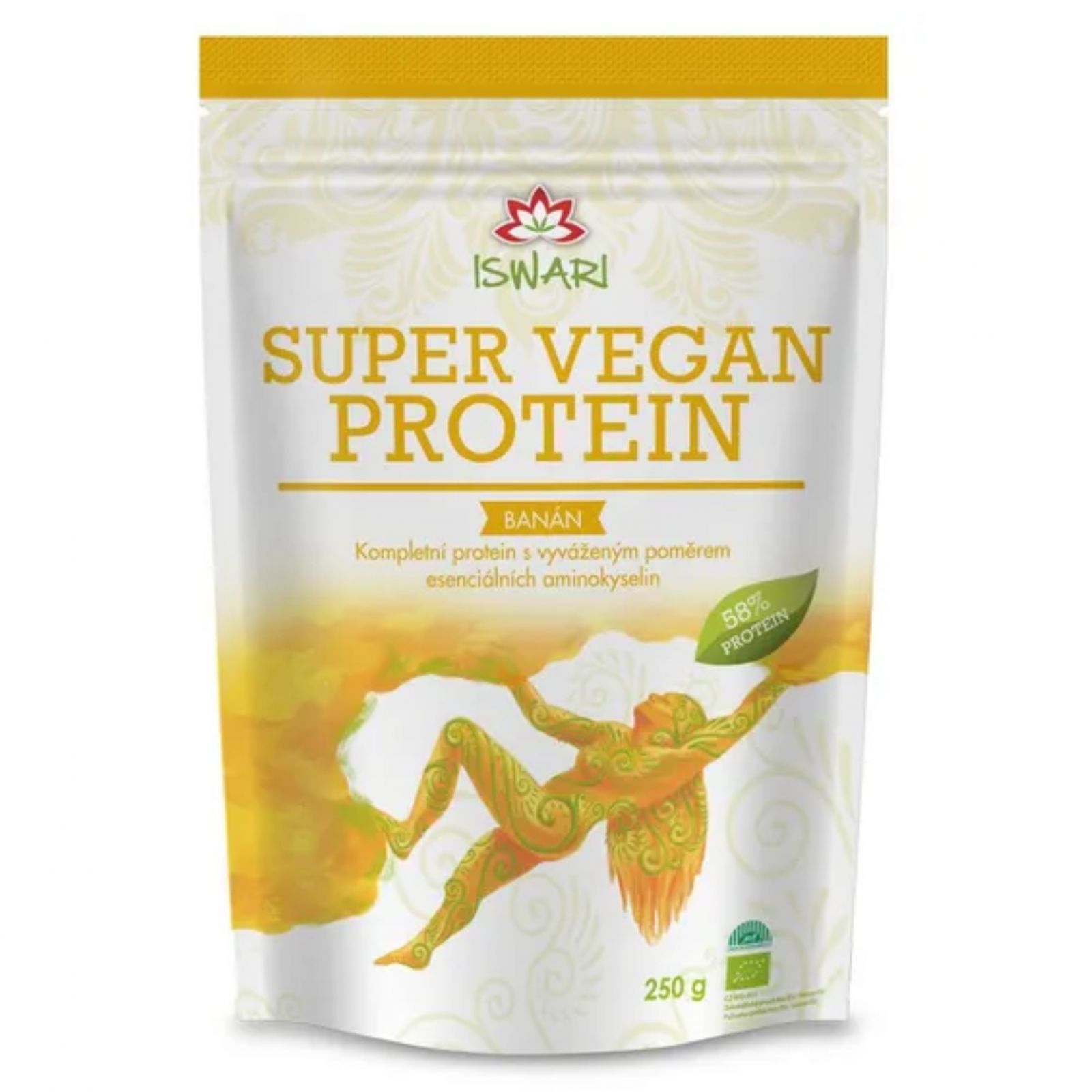 Iswari BIO Super Vegan Protein 58% Banane 250 g