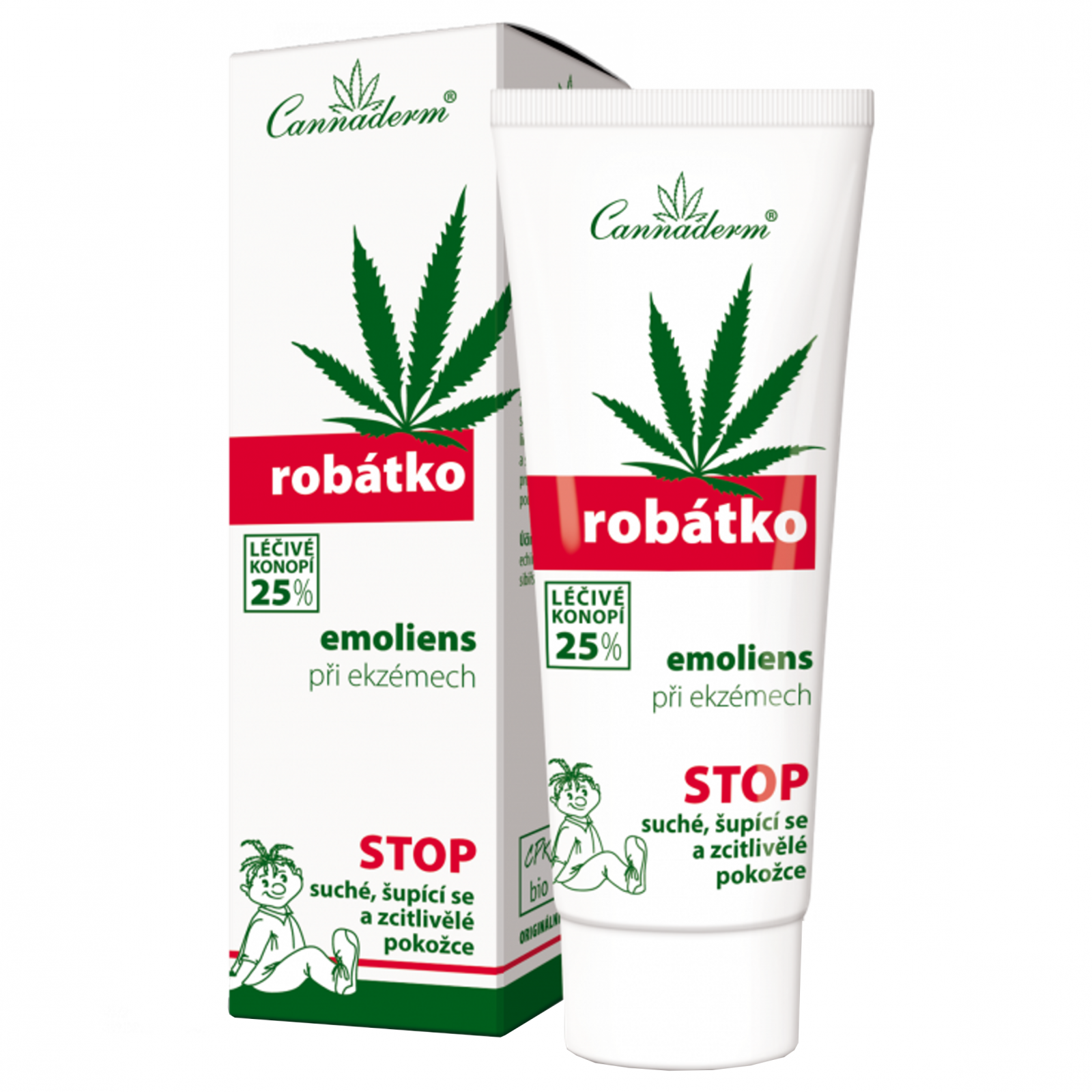 Cannaderm Robátko - promazávací emoliens při atopii 75 g krabička