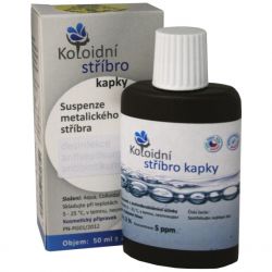 Koloidní stříbro 5 ppm 50 ml - kapky - původní obal