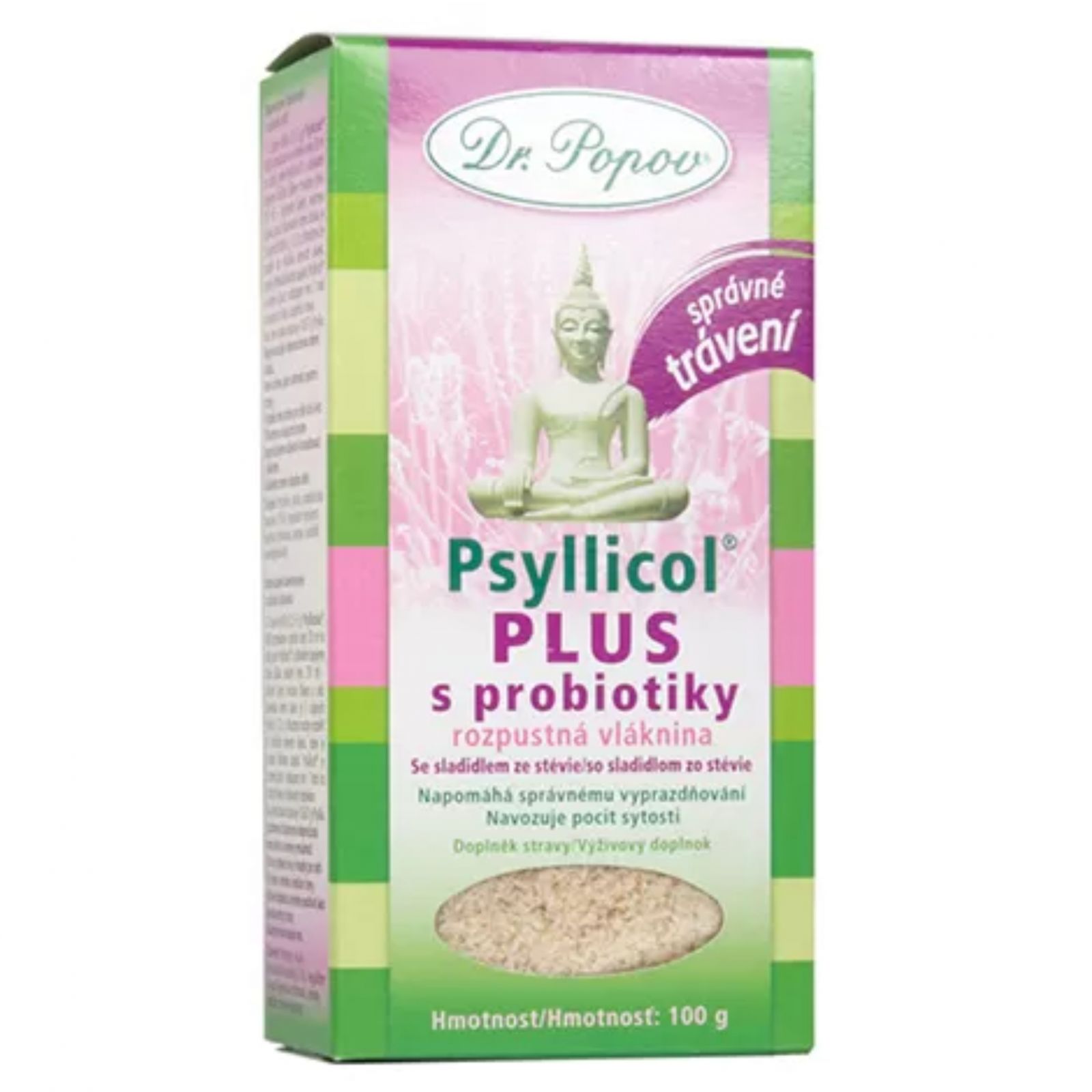 Dr. Popov Psyllicol PLUS s probiotiky 100 g